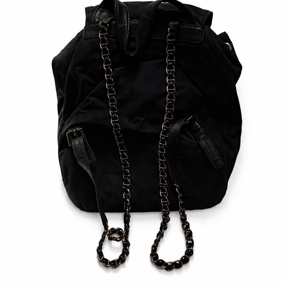 Prada Black Nylon Chain Strap Bag - Picture 2 of 4